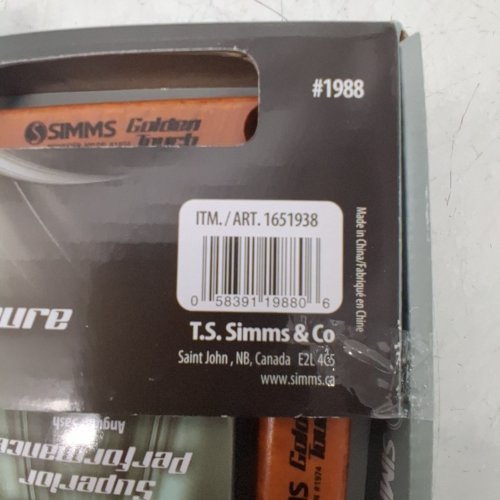 8PC SIMMS GOLDEN TOUCH BRUSH SET - MULTIPLE SIZES - WOOD/BLACK (MODEL: 1651938) image 2