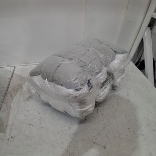 MELLOW COOLING CLOUD DESIGN PUFF PILLOW - KING 20" X 36" - WHITE/GREY image 5