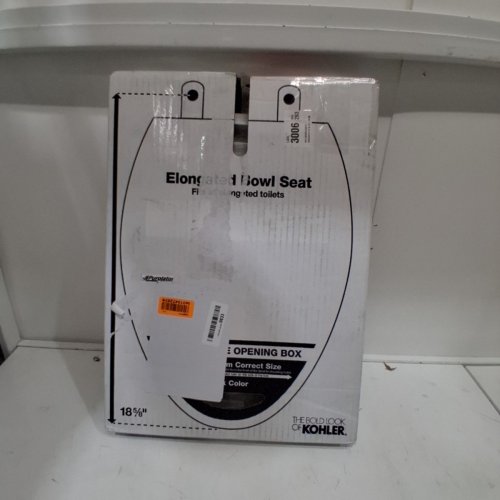 KOHLER ELONGATED TOILET SEAT - 18 5/8" - WHITE image 3