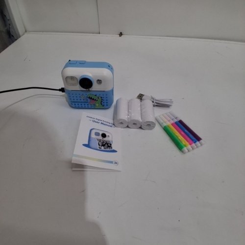 KIDS DIGITAL INSTANT PRINT CAMERA - 2.4" DISPLAY SCREEN - BLUE / WHITE (MODEL: CP02) image 4