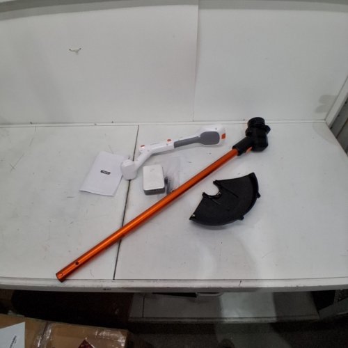 LITHELI CORDLESS WEED WACKER STRING TRIMMER & WEED EATER - ORANGE/WHITE (MODEL: U20GT01-0A110) image 3