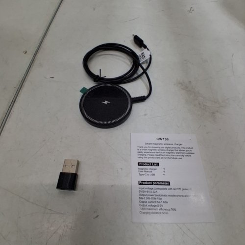 BENFEI 2-IN-1 MAGENETIC WIRELESS CHARGER USB-A / USB-C - 15W OUTPUT - BLACK - (MODEL: CW130) image 4