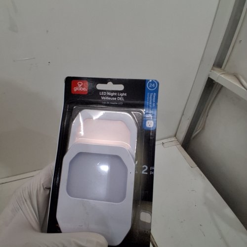2PK GLOBE LED NIGHT LIGHT - 3000 K - WHITE image 2