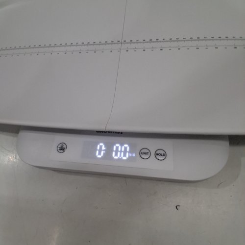 GROWNSY MULTIFUNCTIONAL BABY WEIGHT SCALE WITH 27" MEASUREMENT AND LCD SCREEN 330LB CAP - 27" X 15" X 10" - WHITE (MODEL:B12H) image 2
