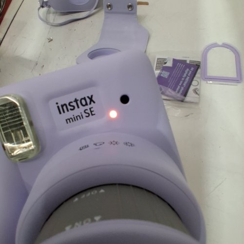 FUJIFILM INSTAX MINI SE INSTANT CAMERA BUNDLE WITH MAGNETIC FRAME, MINI ALBUM, AND 10 EXPOSURE MINI FILM PACK - LAVENDER image 2