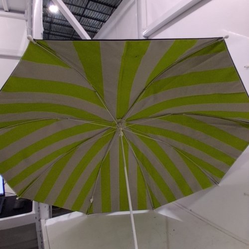 ROUND OUTDOOR CLAMP UMBRELLA - 4FT - BLUE/LIME image 3