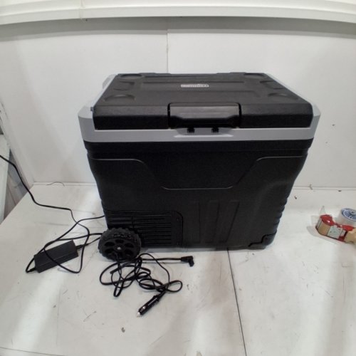 EUHOMY DUAL ZONE ELECTRIC PORTABLE COOLER - 12V/24V - 45L - BLACK/GREY (MODEL: ZBD-50D/CF024-50BL-CAEH) image 3