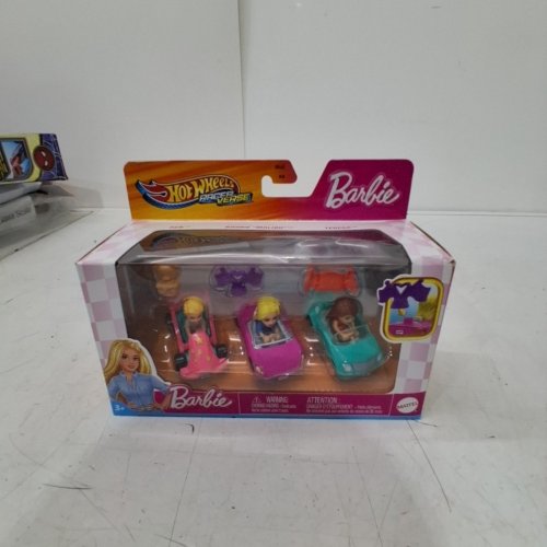 3PC HOT WHEELS BARBIE RACERVERSE VEHICLES - KEN, BARBIE & THERESA image 2