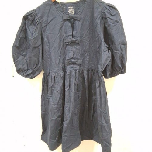 WOMEN'S GEORGE PUFF SLEEVE DRESS - MEDIUM - NAVY BLUE (STYLE: GRS6407L) image 2
