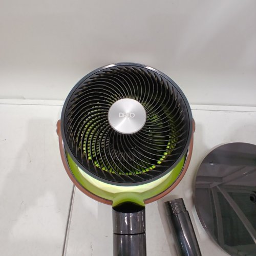 DREO TURBOPOLY OSCILLATING PEDESTAL SMART FAN, WI-FI/VOICE CONTROL, 100FT 20DB QUIET CIRCULATOR, RGB LIGHT - 37"-42'' ADJUSTABLE HEIGHT - BLACK (MODEL: DR-HPF017S) image 4
