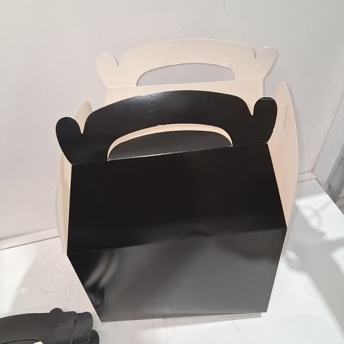 25PK BAKERY BOXES - BLACK/WHITE image 3