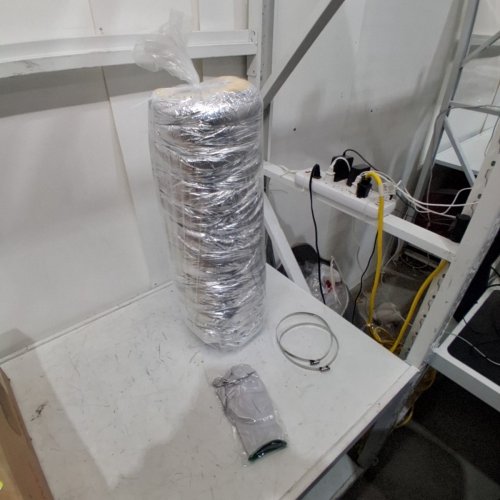 CUCHIILO INSULATED FLEXIBLE R4.2 FLAME RESISTANT DUCT - 6'' /25FT - GLASS WOOL (MODEL: B0CNW1NV3V) image 3