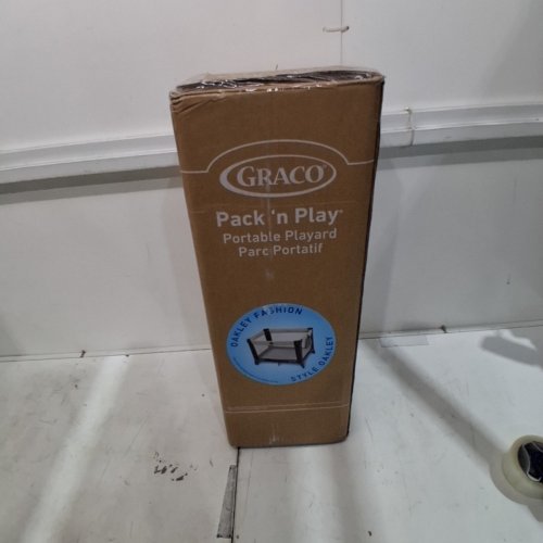 GRACO PACK N' PLAY PORTABLE PLAYARD - 39"X 28"X 29" - BLACK/BEIGE (MODEL: 2084226) image 2