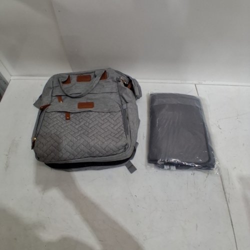 P@B PBELL BABY DIAPER BAG WITH CHANGING STATION - GREY image 2