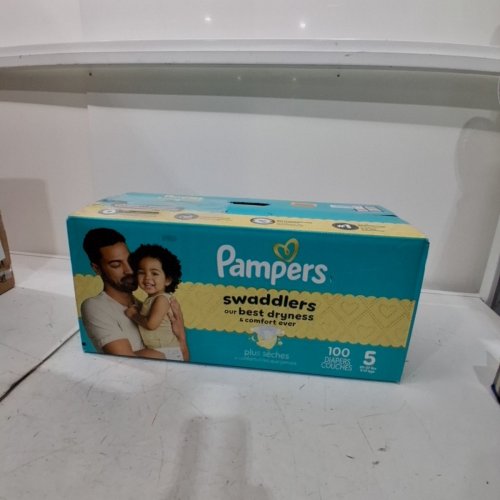 100PK PAMPERS SWADDLERS PULL-ON DIAPERS - SIZE 5 image 2