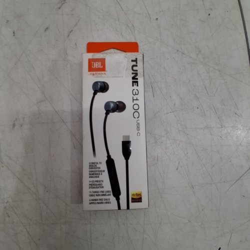 JBL TUNE 310C WIRED HEADPHONES WITH FLAT CABLE AND 3 BUTTON REMOTE AND MICROPHONE - USB-C - BLACK image 4