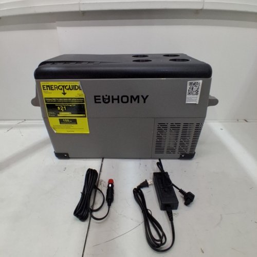 EUHOMY PORTABLE ELECTRIC CAR COOLER WITH APP CONTROL - 32QT - GREY/BLACK (MODEL: CF001-35GR) image 4