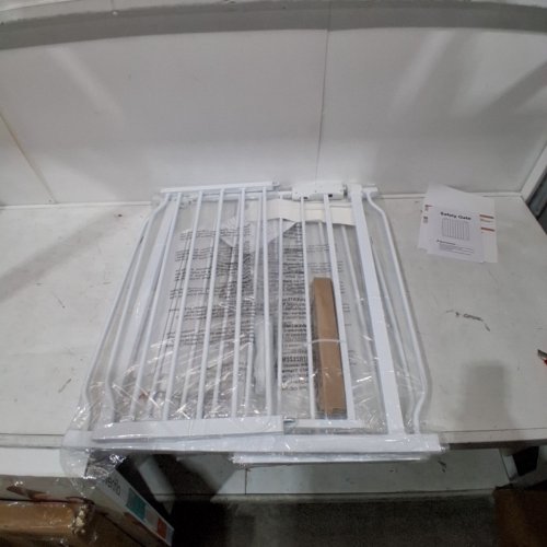 SAFETY FIRST ADJUSTABLE EASY INSTALL AND WALK THROUGH BABY SAFTEY GATE 57" X 62" - WHITE (MODEL- WO46) image 3
