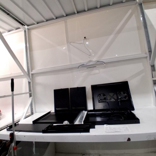 WALL-MOUNT COMPUTER EQUIPMENT CABINET - 9U, 530 X 400 X 450 MM - 19' X 15' 21' - BLACK image 6