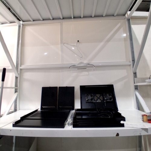WALL-MOUNT COMPUTER EQUIPMENT CABINET - 9U, 530 X 400 X 450 MM - 19' X 15' 21' - BLACK image 7