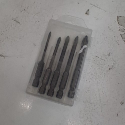 5PC CARBIDE TIPPED CROSS HEAD MASONRY/TILE DRILL BIT SET IN HARD CASE - 3-8MM image 3