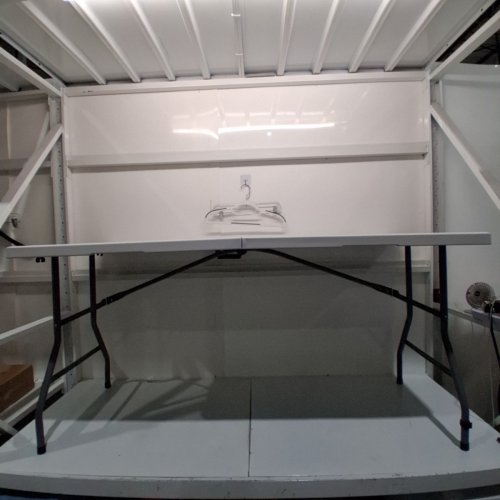 HEAVY DUTY PLASTIC FOLDING TABLE - 4.9FT X 2.29FT X 2.4FT - WHITE (MODEL:TB001WH-60) image 2