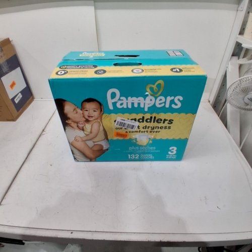 132PK PAMPERS SWADDLERS DIAPERS - SIZE 3 (1326LB) image 2
