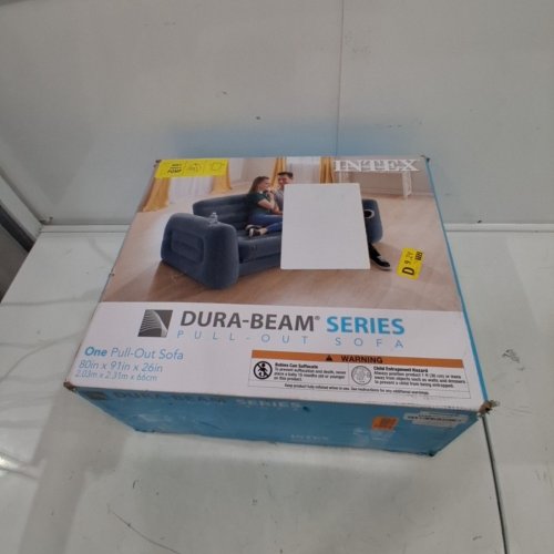 INTEX PULL-OUT INFLATABLE BED SERIES COUCH WITH QUEEN SIZE PULL OUT BED - 80" X 91" X 26" - DARK GREY (MODEL: 66552EP) image 6