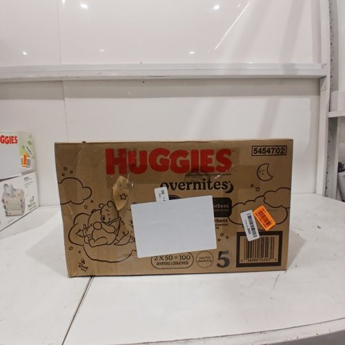 100PK HUGGIES EXTRA ABSORBENT OVERNITES - SIZE 5 - WINNIE THE POOH (MODEL: 5394102) image 2