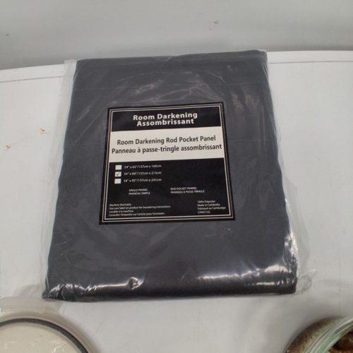 (1 PANNEL) SWIFT HOME ROOM DARKENING ROD POCKET CURTAIN - 54" X 84" - CHARCOAL (MODEL: 108882-CHA-84) image 3