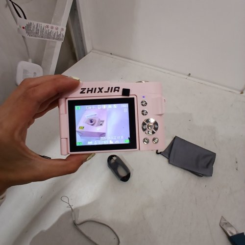 ZHIXJIR DIGITAL CAMERA 4 K FOR PHOTOGRAPHY - PINK image 2