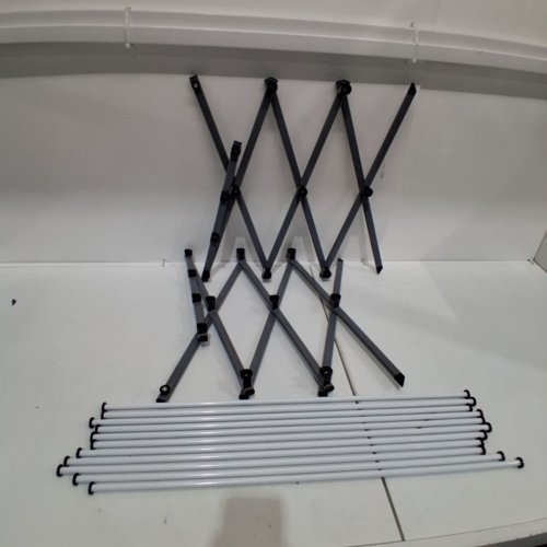 HONEY-CAN-DO FOLDING CLOTHES DRYING RACK - 30" - GREY/WHITE (MODEL: DRY-09065) image 2