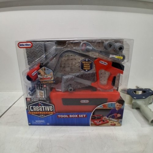 LITTLE TIKES CREATIVE CONSTRUCTION TOOL BOX SET - (MODEL:643262) image 3