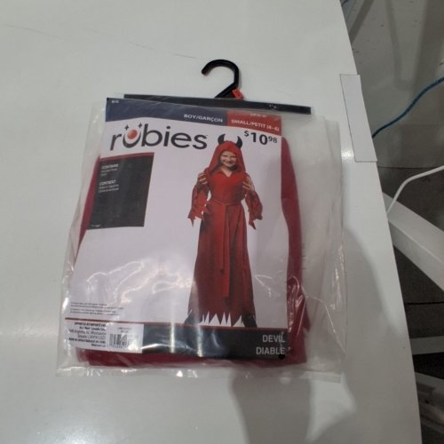 2PC RUBIES KIDS DEVIL COSTUME - SMALL (4-6) - RED (STYLE: DEVIL) image 2