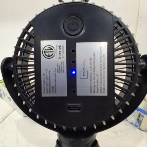 MAINSTAYS RECHARGEABLE FLEXIBLE TRIPOD FAN - BLACK (MODEL: F06) image 2