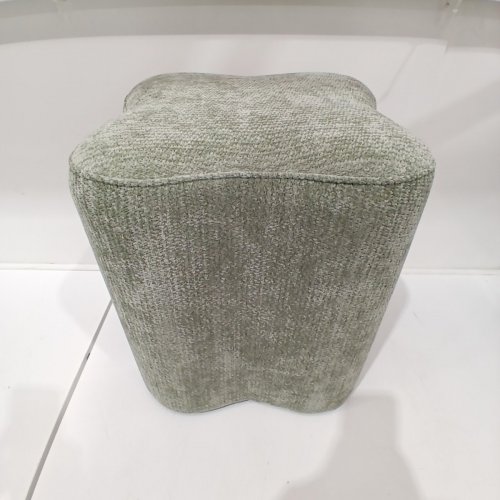 GET SET STYLE FLOWER SHAPED STYLISH SOFA FOOT REST - 17" - GREEN image 2