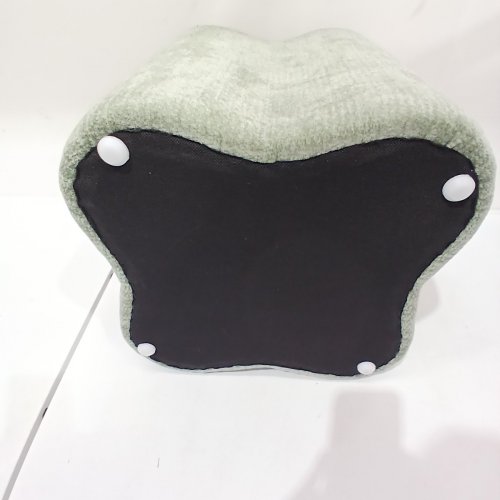 GET SET STYLE FLOWER SHAPED STYLISH SOFA FOOT REST - 17" - GREEN image 3