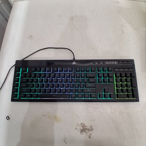 CORSAIR K55 RGB PRO USB WIRED GAMING KEYBOARD - DYNAMIC RGB BACKLIGHTING, SIX MACRO KEYS, IP42 DUST AND SPILL RESISTANT, DETACHABLE PALM REST, DEDICATED MEDIA AND VOLUME KEYS - BLACK (MODEL: RGP0118) image 3