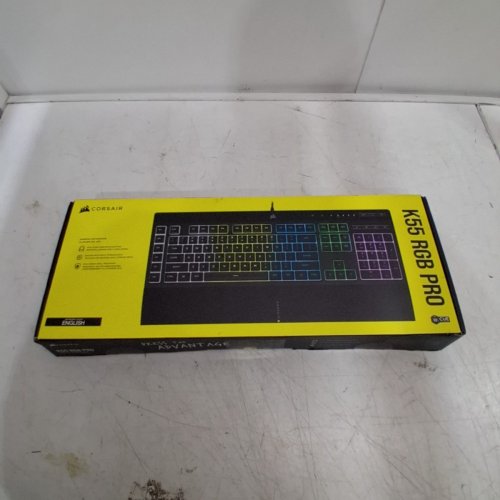 CORSAIR K55 RGB PRO USB WIRED GAMING KEYBOARD - DYNAMIC RGB BACKLIGHTING, SIX MACRO KEYS, IP42 DUST AND SPILL RESISTANT, DETACHABLE PALM REST, DEDICATED MEDIA AND VOLUME KEYS - BLACK (MODEL: RGP0118) image 7