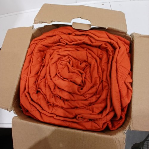 3PC BEDSURE LIGHTWEIGHT QUILTED COMFORTER & PILLOW SHAM SET - KING (90" X 96") - BURNT ORANGE image 2