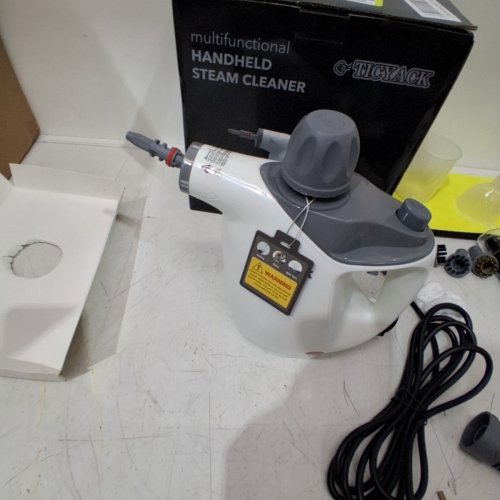 TICYACK HANDHELD STEAM CLEANER WITH ACCESSORIES & SAFETY LOCK - WHITE (MODEL: EM-316) image 3