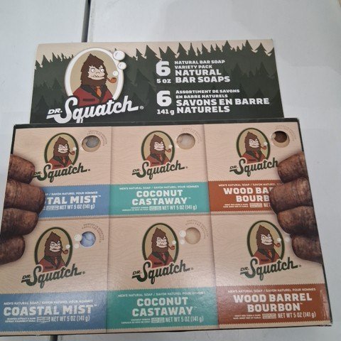 6PK DR. SQUATCH NATURAL BAR SOAP VARIETY PACK - 5 OZ EACH image 2