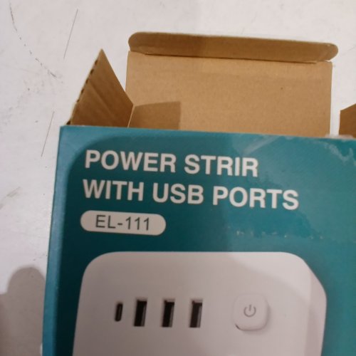 POWER SOCKET POWER STRIP WITH MULTI USB OUTLETS & WALL PLUGS - WHITE (MODEL: EL-111) image 2