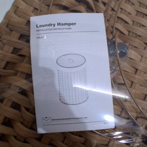 SETVSON LARGE LAUNDRY HAMPER ROUND BASKET - 130L - NATURAL (MODEL: XHLH-14) image 4