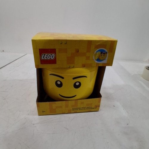 KIDS LEGO STORAGE HEAD - SMALL - YELLOW image 3