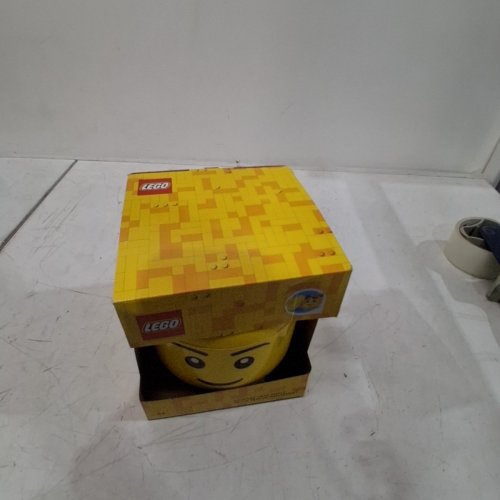 KIDS LEGO STORAGE HEAD - SMALL - YELLOW image 4