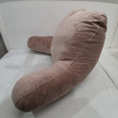 SASTTIE VELVET BACK RESET SUPPORT CUSHION PILLOW - 18" - BROWN image 3