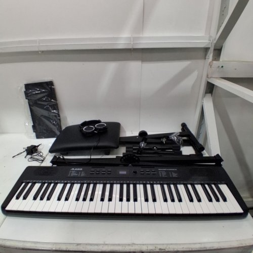ALESIS TEACHER'S CHOICE 61-KEY PIANO KEYBOARD BUNDLE WITH CHAIR AND BENCH - BLACK\WHITE (MODEL: LQT0) image 4