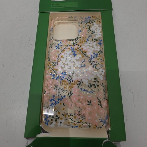 KATE SPADE PROTECTIVE CASE WITH MAGSAFE FOR IPHONE 15 PRO MAX - ROSE & GREEN FLORAL WITH GEMS image 2