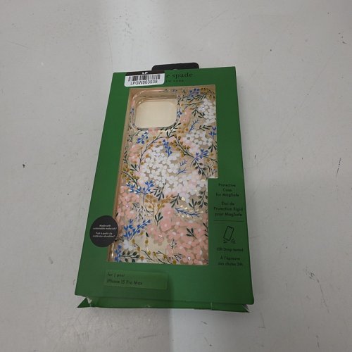 KATE SPADE PROTECTIVE CASE WITH MAGSAFE FOR IPHONE 15 PRO MAX - ROSE & GREEN FLORAL WITH GEMS image 4